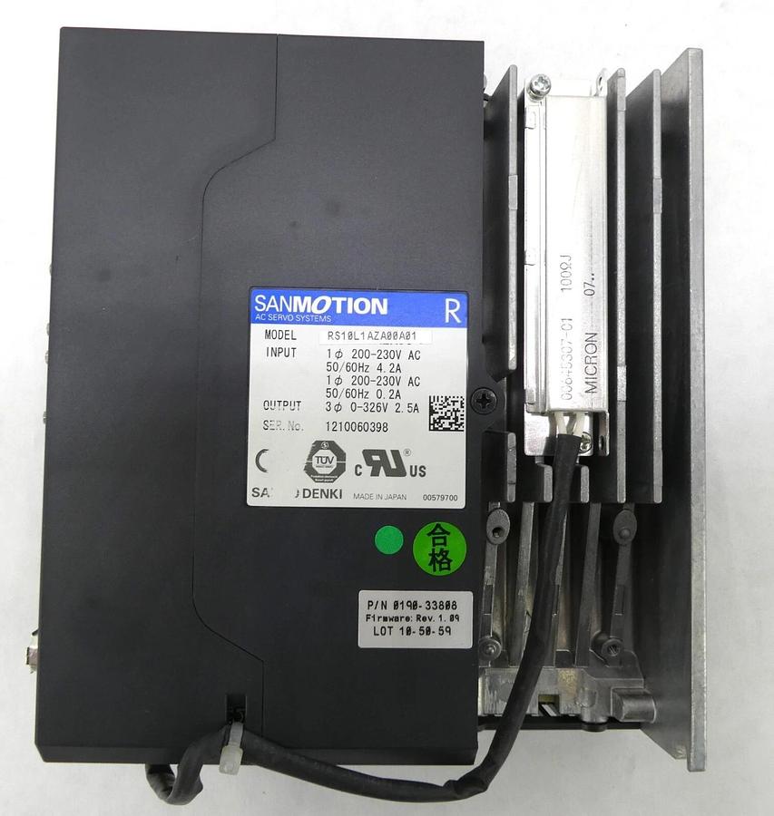 Used Sanyo Denki RS10L1AZA00A01 Servo Drive SANMOTION R Reseller Lot of 2 Working
