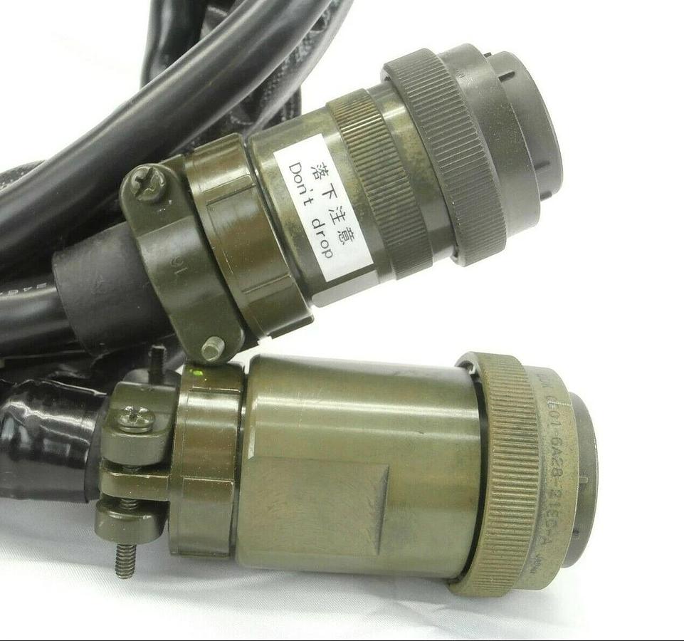 Used Mitsubishi MELFA RV Series Robot Cable Set of 2 1E-2CBL-N(P) 1E-2CBL-N(S) Spare