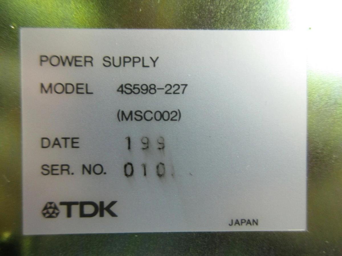 Used TDK (MSC002) Power Supply Nikon 4S598-227 NSR System Used Working