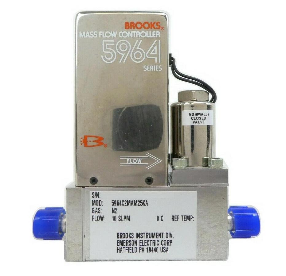 Used Brooks 5964C2MAM25KA Mass Flow Controller MFC Novellus 22-10527-00 Working Spare
