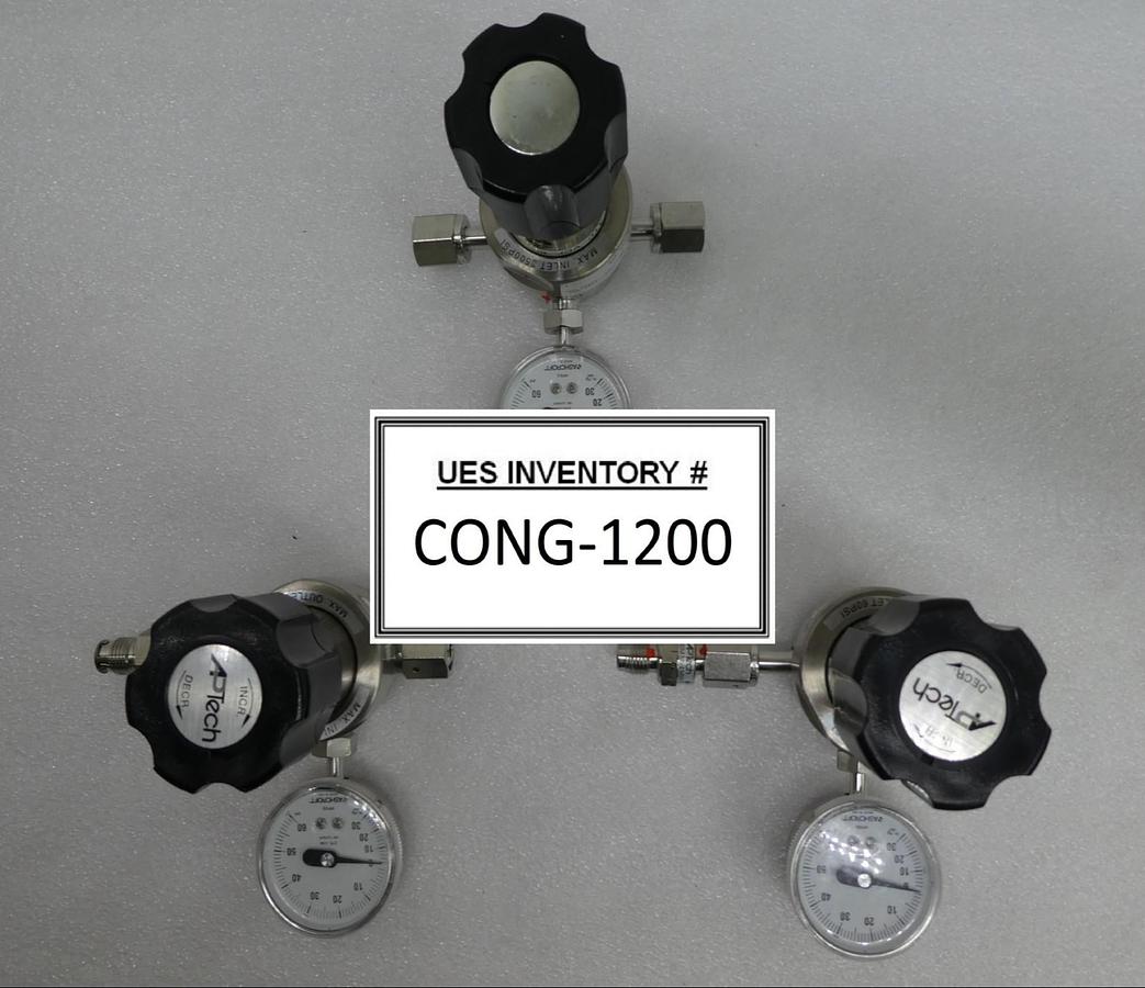 Used APTech AP1006SM 3PW FV4 FV4 IV4 Single Stage Regulator Valve Reseller Lot of 3