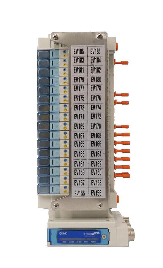 Used SMC SS5Y3-DUQ00526 16-Port Ethercat Pneumatic Manifold AMAT 0190-41158 Working