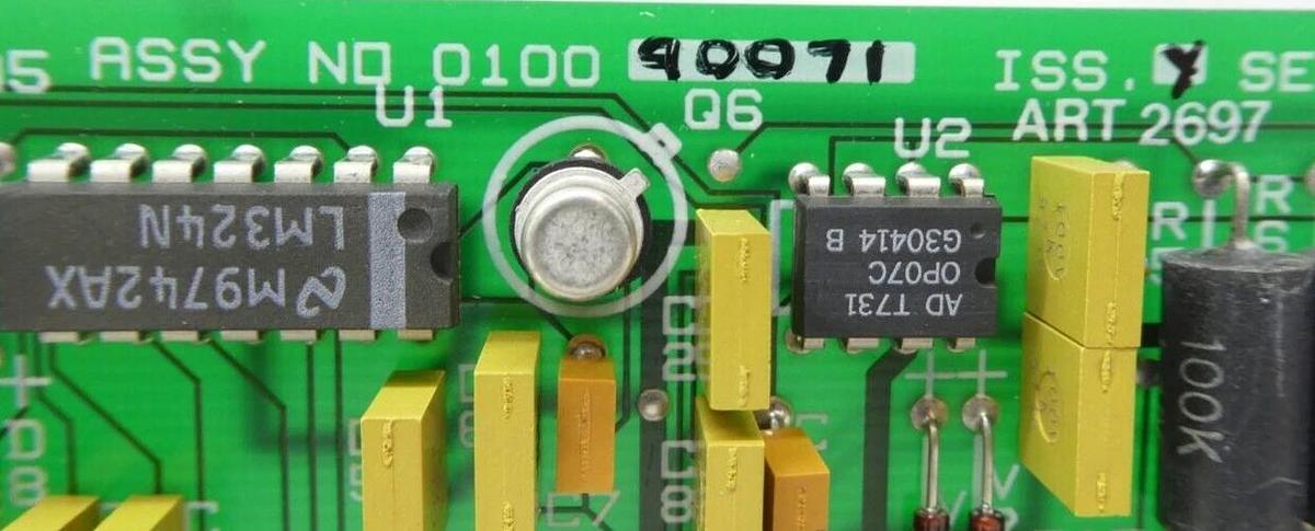 Used AMAT Applied Materials 0100-90071 Cryo Pump Temperature Monitor PCB Card Working