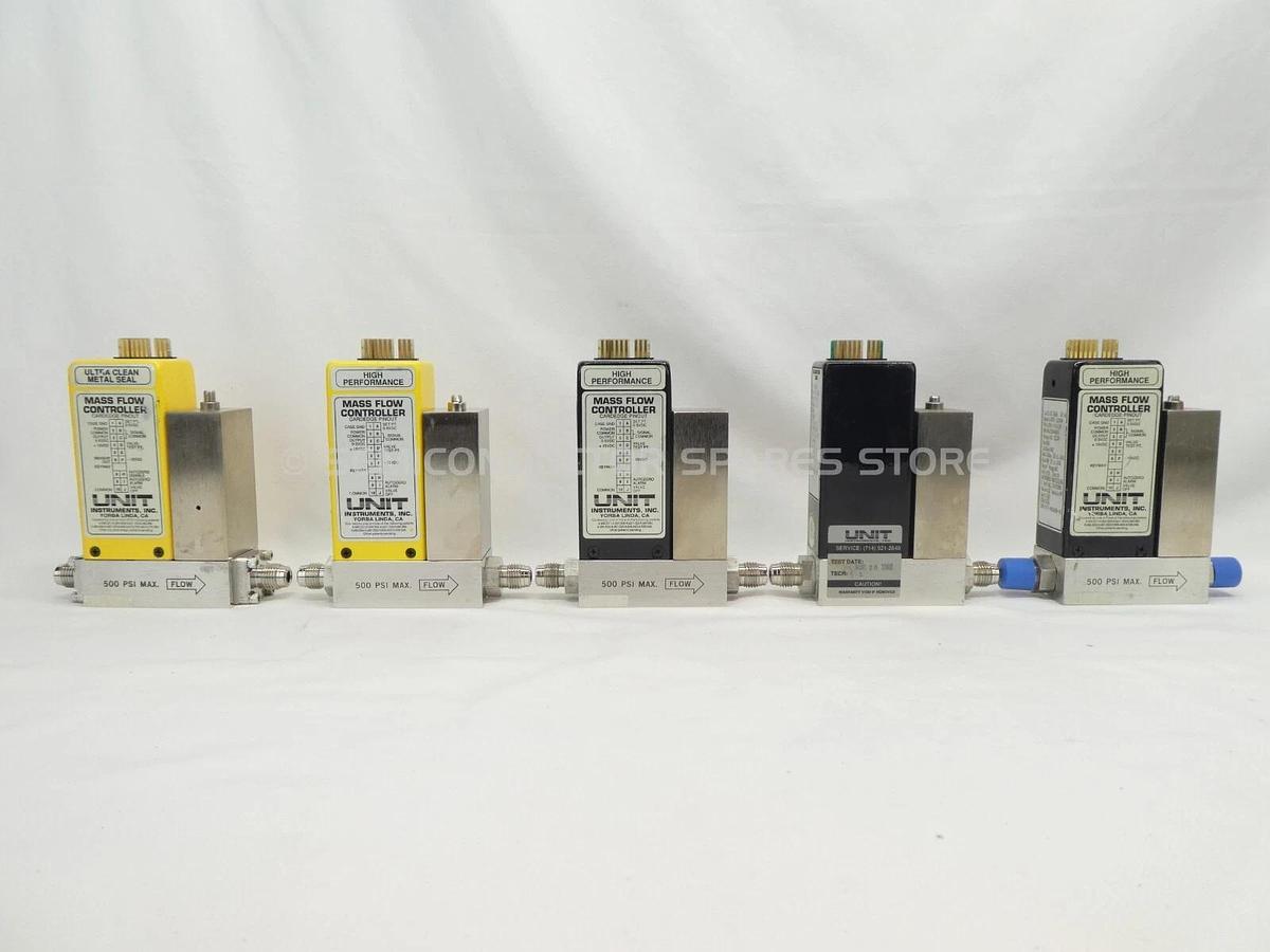Used UNIT Instruments Mass Flow Controller MFC UFC-1100 UFC-1500A UFC-1160 Lot of 20