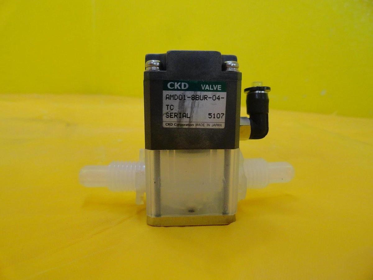 Used CKD AMD01-8BUR-04-TC Pneumatic Valve Photoresist Lot of 10 TEL Lithius Used
