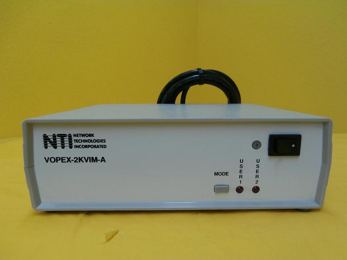 Used NTI Network Technologies VOPEX-2KVIM-A 2-port Video Switching KVM Splitter Used