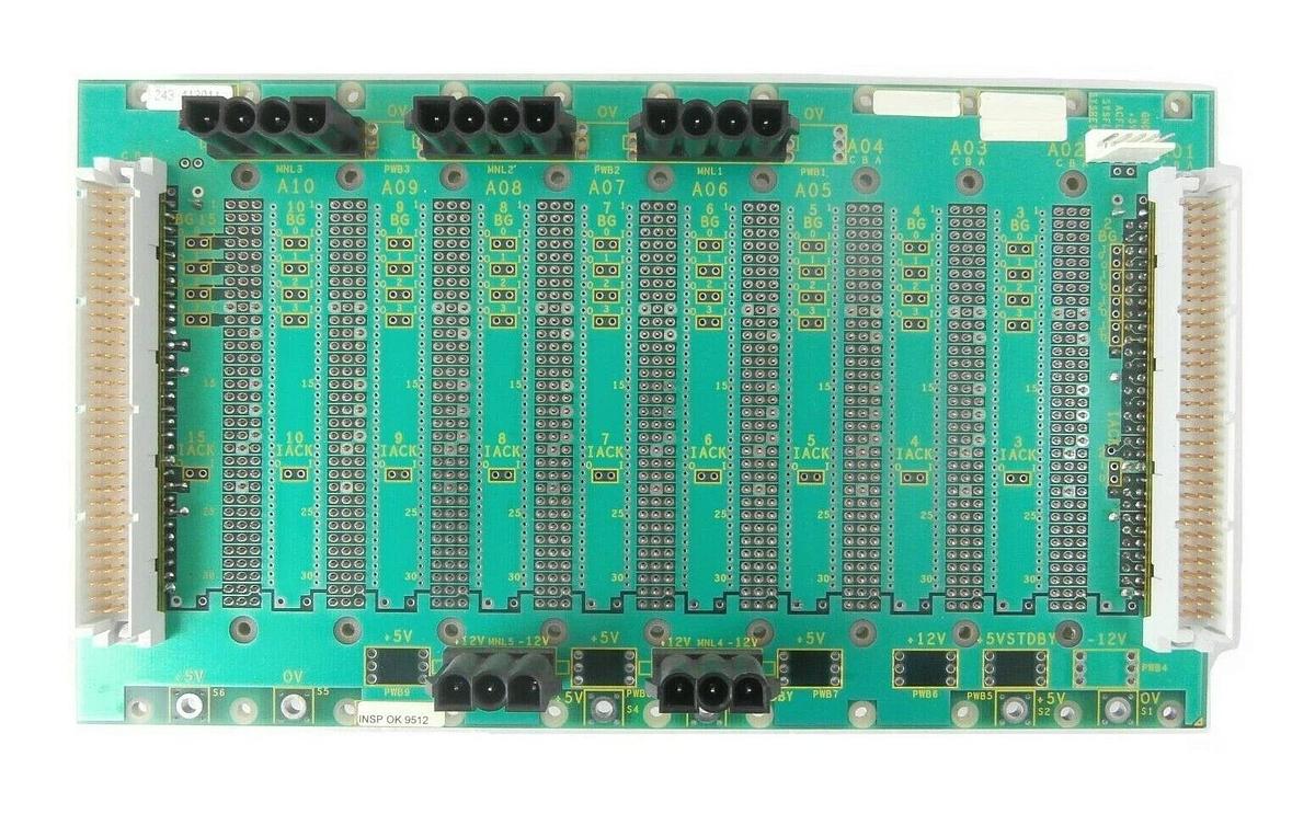 Used VERO 243-413011 Backplane PCB Board VMExcel J1 Quaestor Q5 Working Surplus