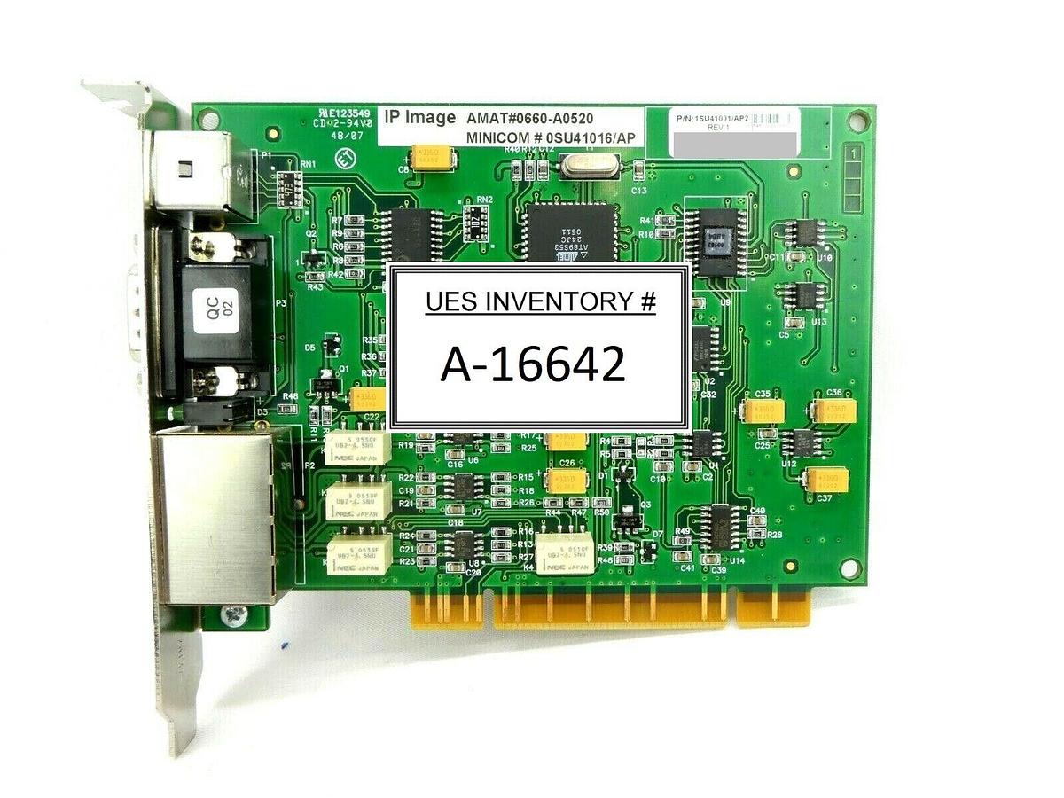 Used Minicom 1SU41001/AP2 IP Image PCB Card AMAT Applied Materials 0660-A0520 Working