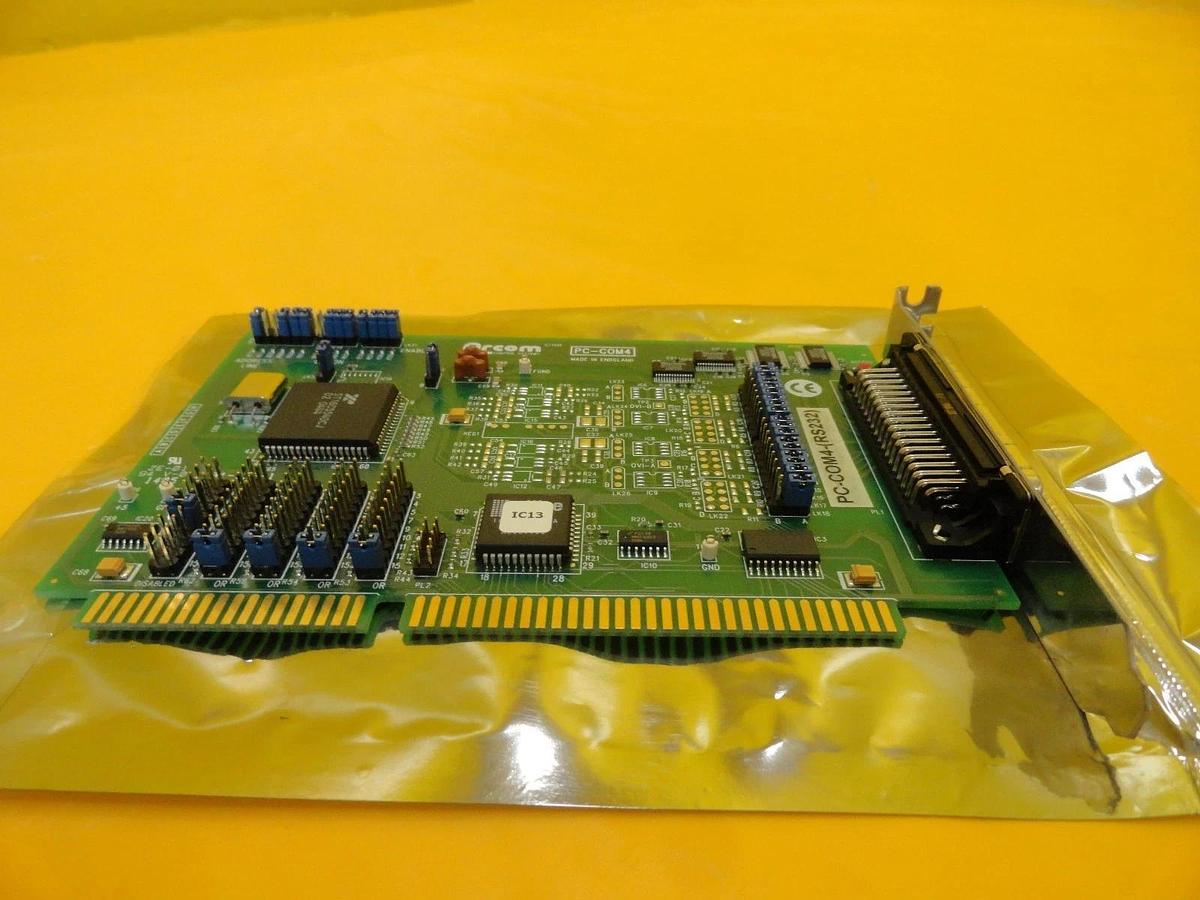 Used Arcom Control Systems PC-COM4-(RS232) RS232 Communications PCB Card PC-COM4 Used