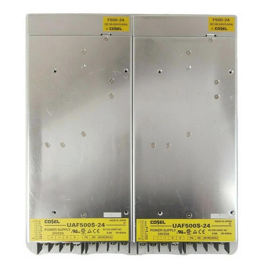 Used Cosel UAF500S-24 Power Supply 500 Watt F500-24 Reseller Lot of 2 Working Spare