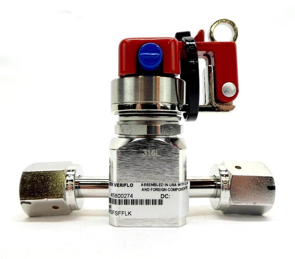 Used Parker Veriflo 45800274 Diaphragm Valve 930MSFSFFLK Reseller Lot of 3 Working