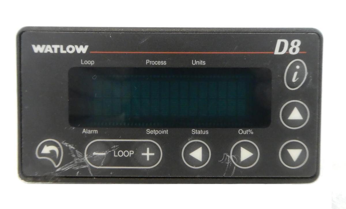 Used Watlow D881-0000-1000 D8 Series Temperature Controller AMAT 0190-25286 Working