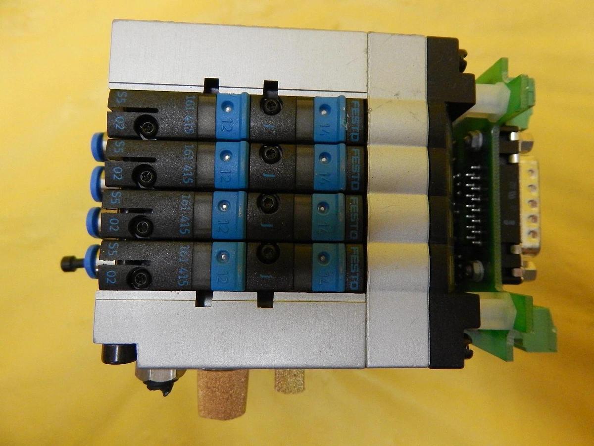 Used Festo CPV10-GE-MP-4 4-Port Pneumatic Manifold CPV-10-VI Used Working