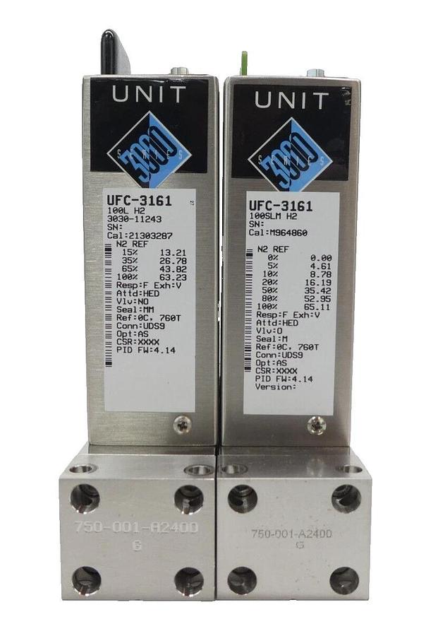 Used UNIT Instruments UFC Mass Flow Controller MFC UFC-3161 UFC-8165 Lot of 15 Spare