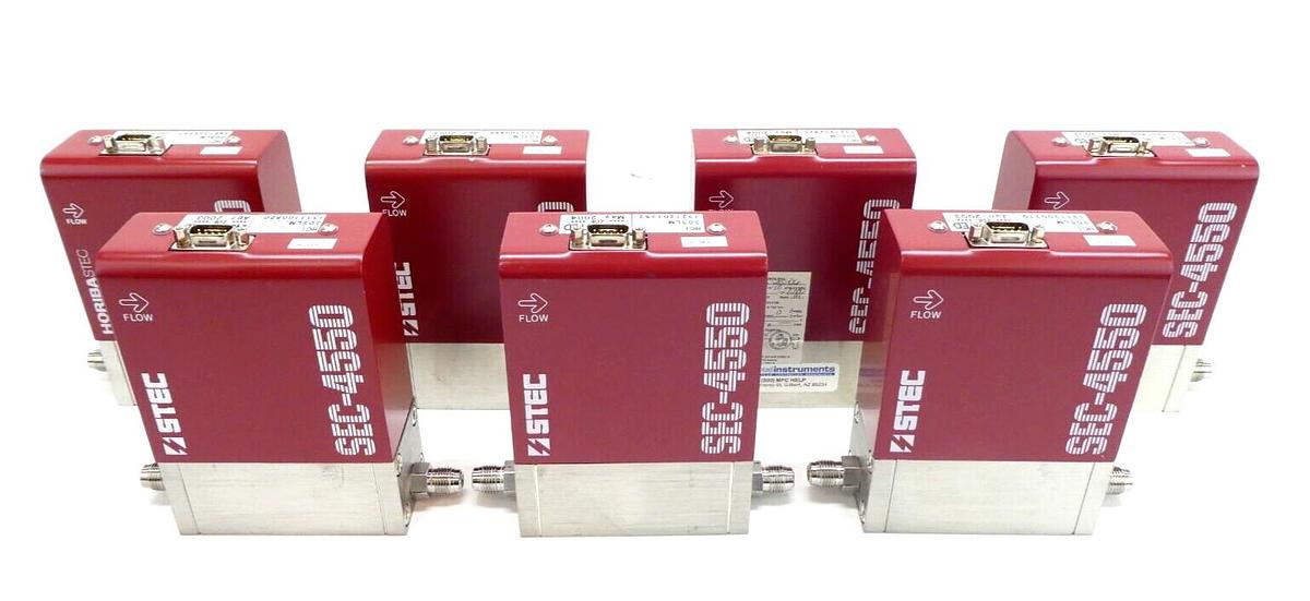 Used STEC SEC-4550M Mass Flow Controller 30 SLM HCl Reseller Lot of 7 Working