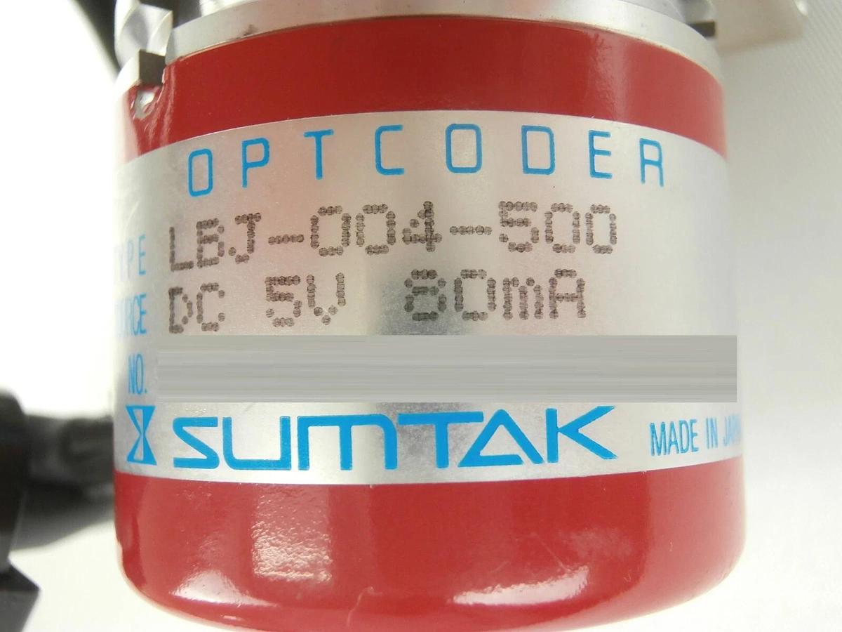 Used Sumtak LBJ-004-500 Incremental Shaft Encoder OPTCODER Assembly JEOL JWS-7555S