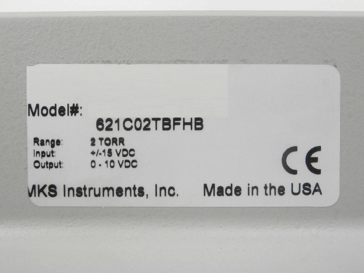 Used MKS Instruments 621C02TBFHB Baratron High Temp Pressure Transducer Set Working
