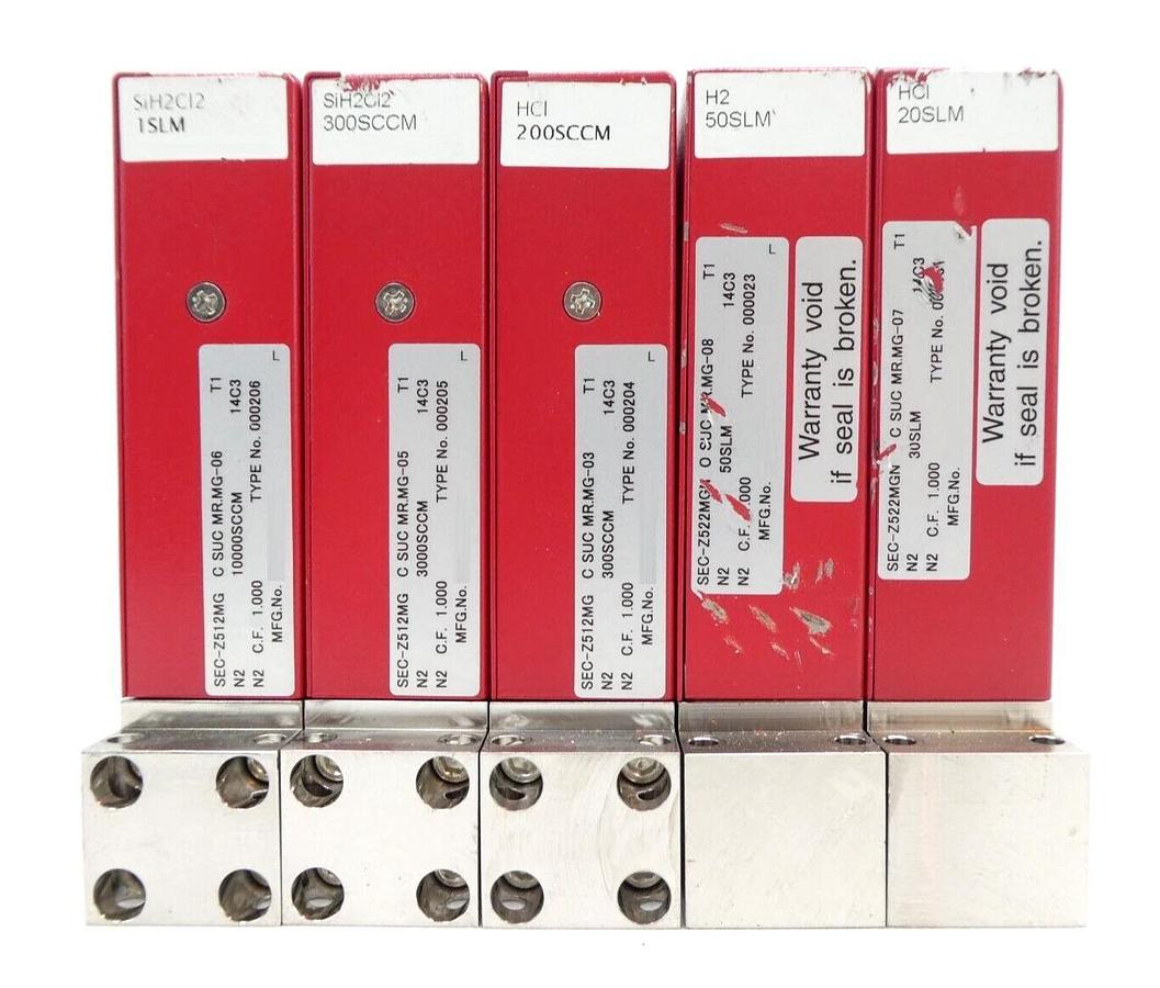 Used Horiba STEC Z500 Mass Flow Controller MFC SEC-Z512MG SEC-Z522MGN Lot of 5 Spare
