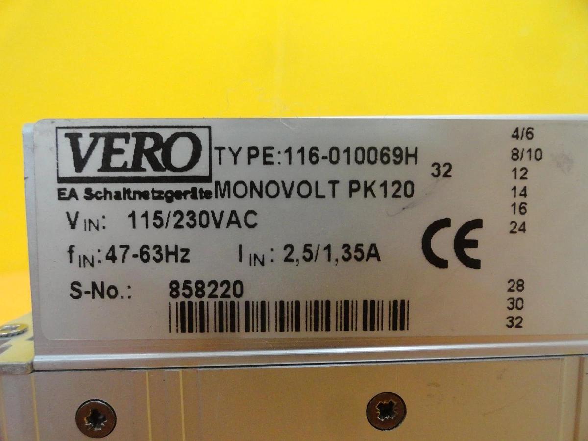 Used Vero 116-010069H Power Supply PCB Card MONOVOLT PK120 5V/20A Used Working