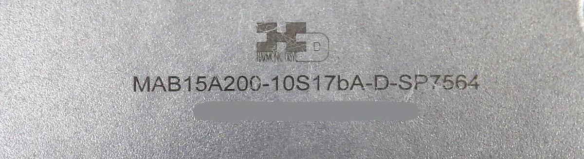 Used Harmonic Drive Systems 9810084747 MA Motor MAB15A200-10S17bA-D-SP7564 Working