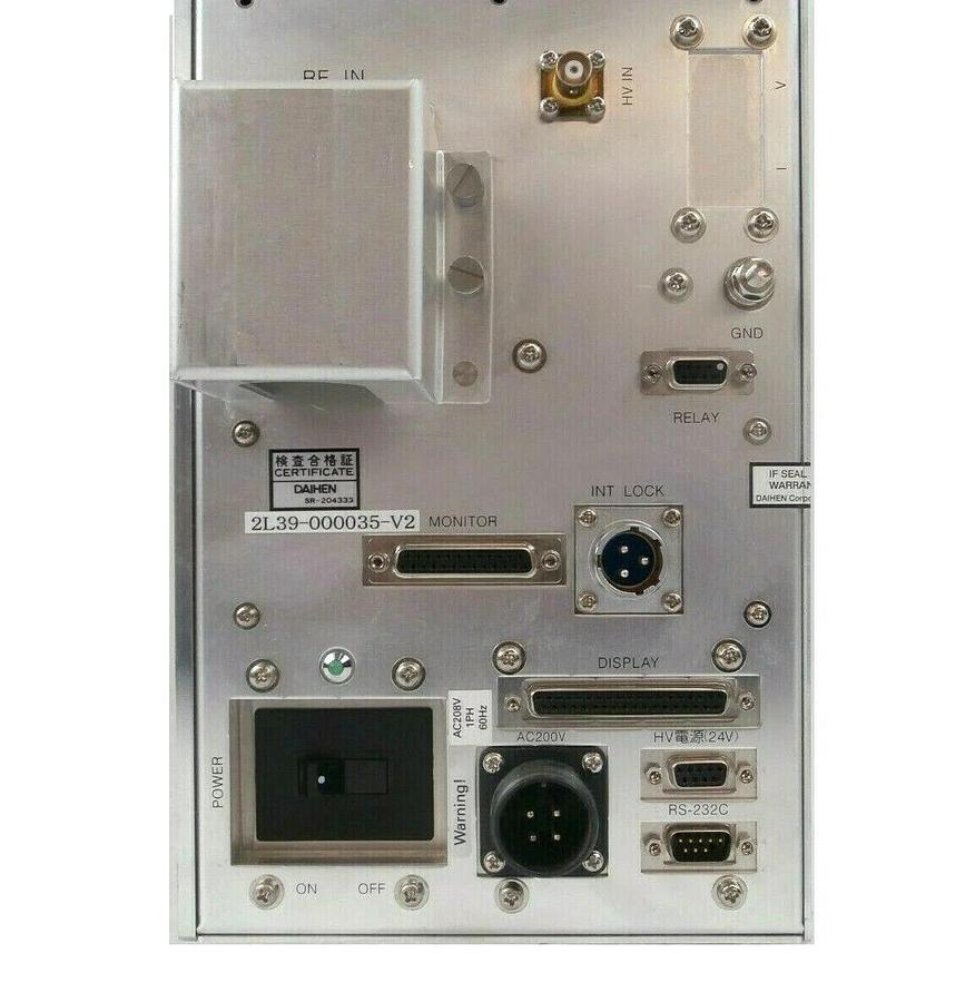 Used Daihen RMN-20E4-V RF Auto Matcher TEL Tokyo Electron 2L39-000035-V2 Copper Spare