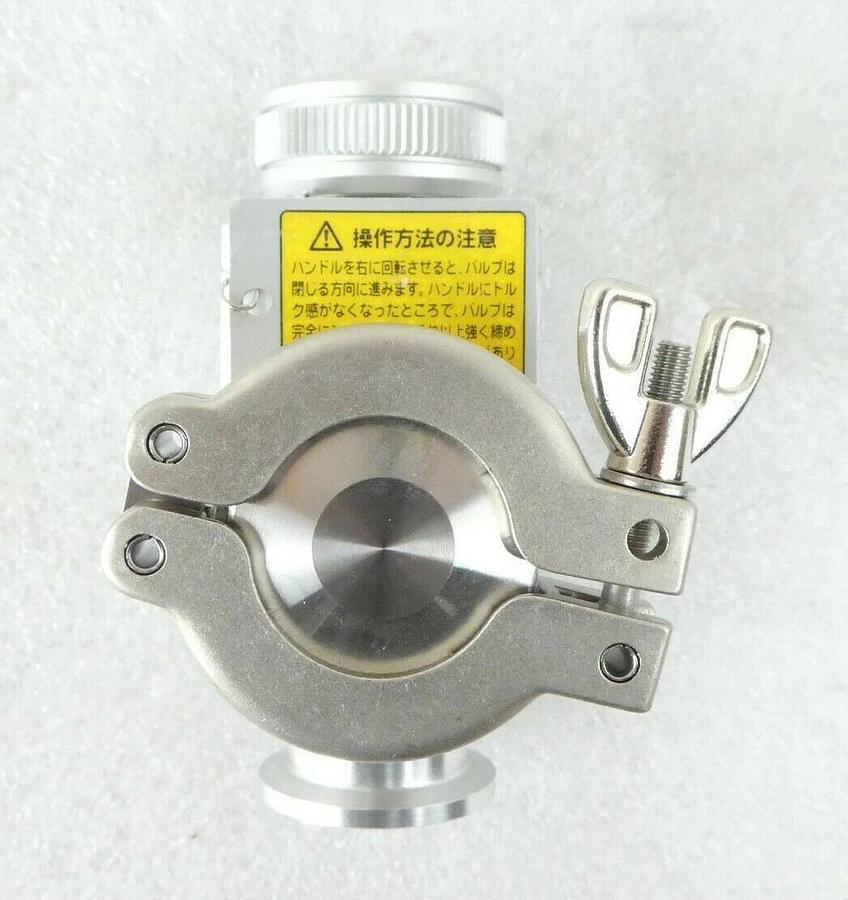 Used SMC XLH-25 High Vacuum Angle Valve Lot of 2 TEL Tokyo Electron Trias Working