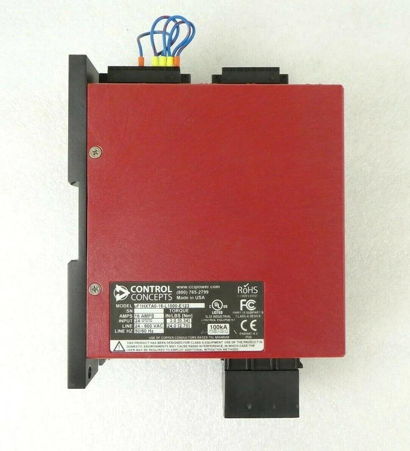 Used Control Concepts uF1HXTA0-16-L1000-E123 SCR Controller MicroFUSION Working