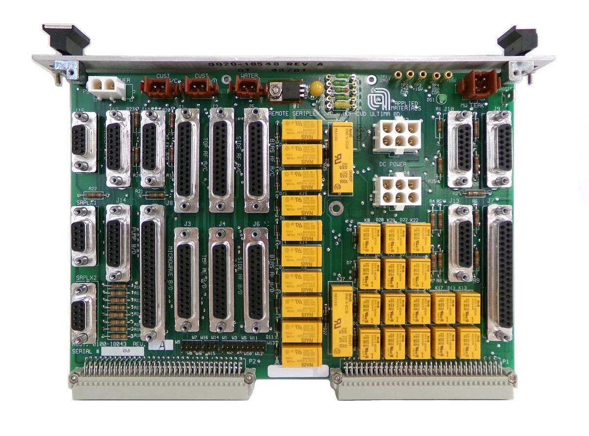Used AMAT Applied Materials 0100-18043 Seriplex I/O HPD-CVD Ultima PCB Card Surplus