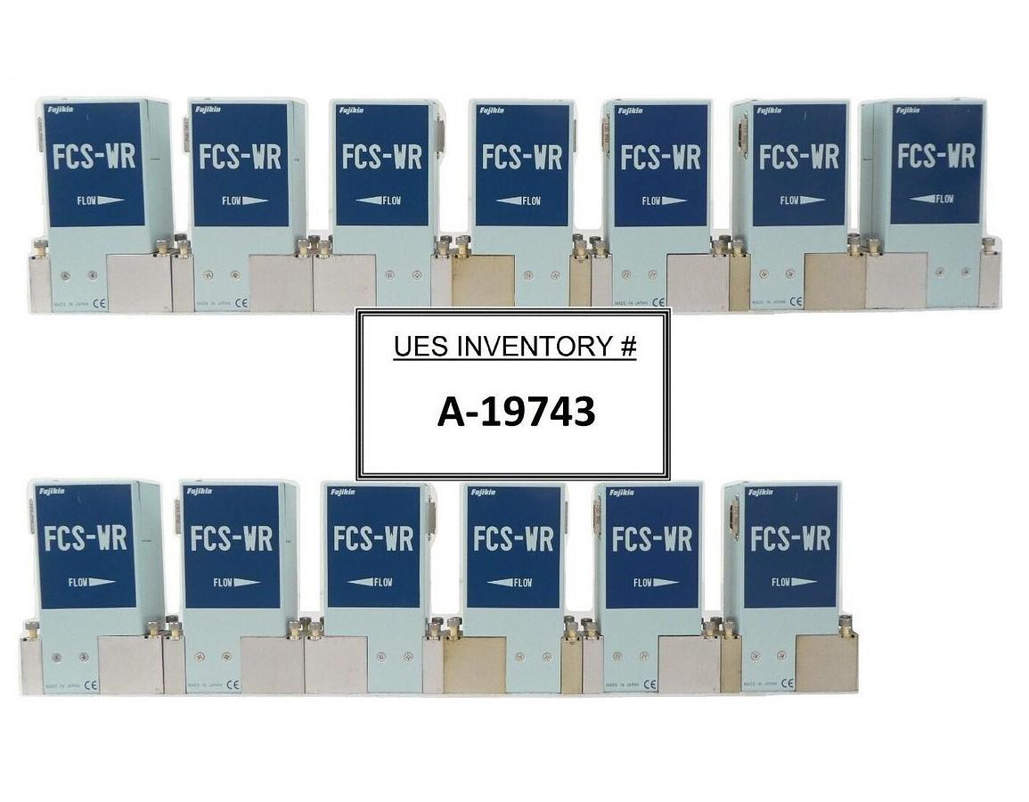 Used Fujikin FCS-WR Various Flow Control System MFC Reseller Lot of 13 TEL Surplus