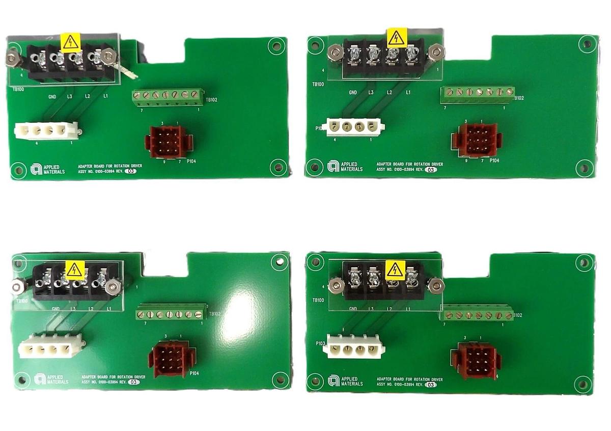 Used AMAT Applied Materials 0100-03994 Adapter Rotation Driver PCB Lot of 4 New