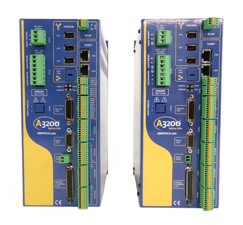 Used Aerotech NdriveHPe30-IO-S Networked Digital Servo Amplifier Lot of 2 Working