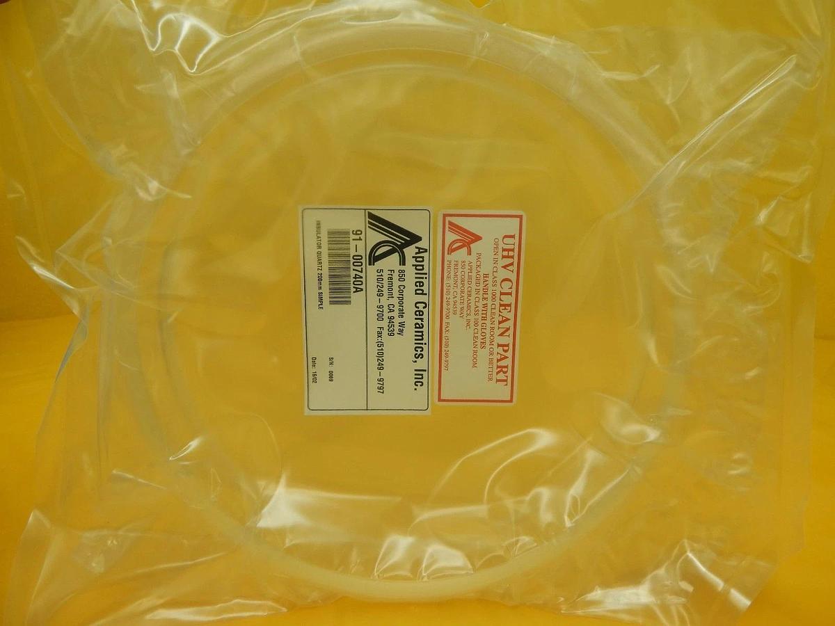 Applied Ceramics 91-00740A 200mm Quartz Insulator Simple Working