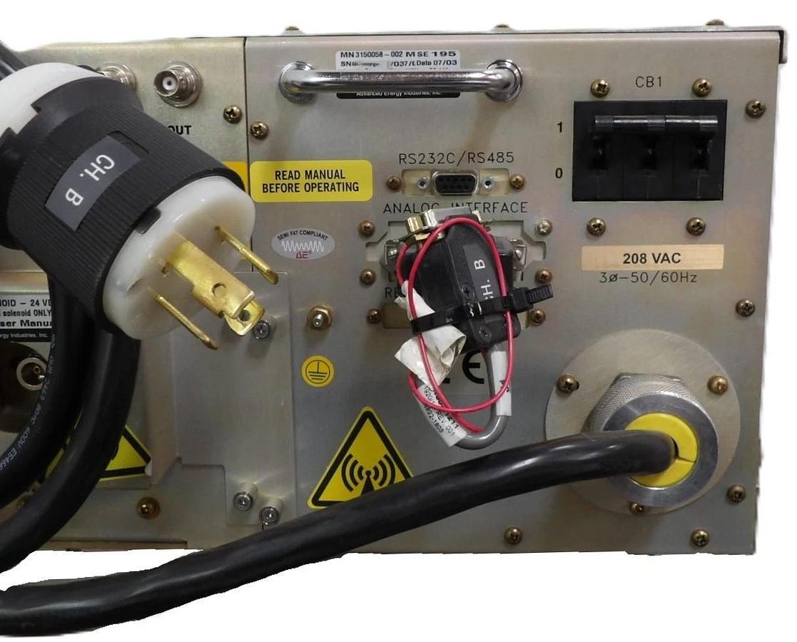 Used RF-20RWC AE Advanced Energy 3150058-002 RF Generator 2kW @ 12.56 Untested As-Is
