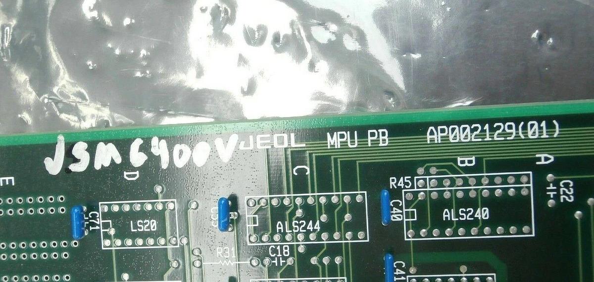 Used JEOL AP002129(01) Processor Board PCB Card MPU PB JSM-6400F Working Surplus