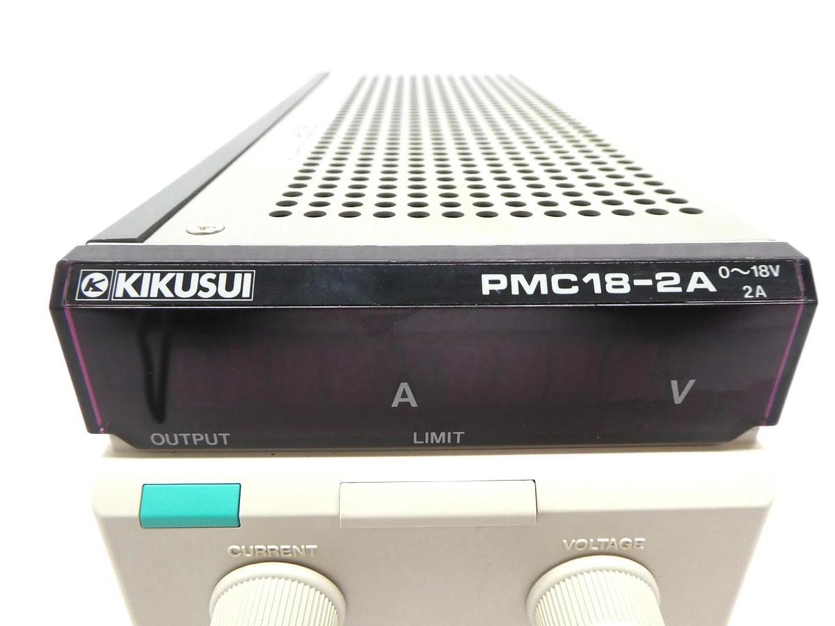 Used Kikusui Electronics PMC18-2A 18V DC Power Supply TEL U2-855DD Unity II Working
