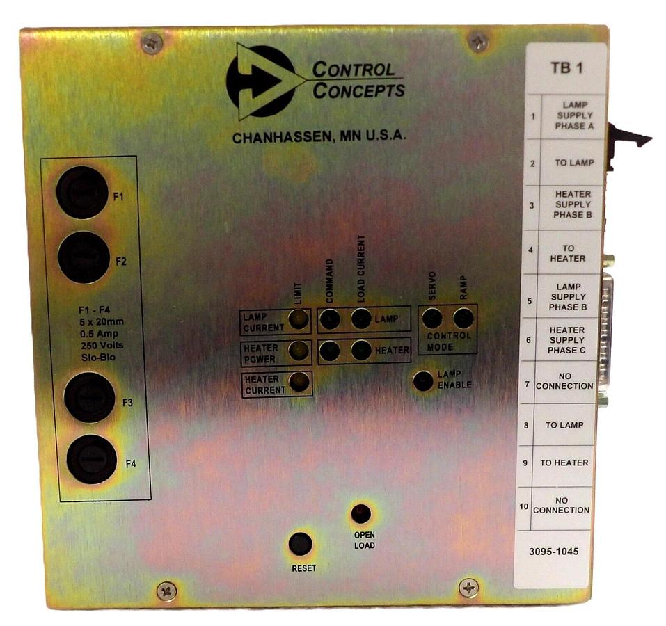 Used Control Concepts 3095-1045 SCR Power Controller Module AMAT 0500-00154 Working