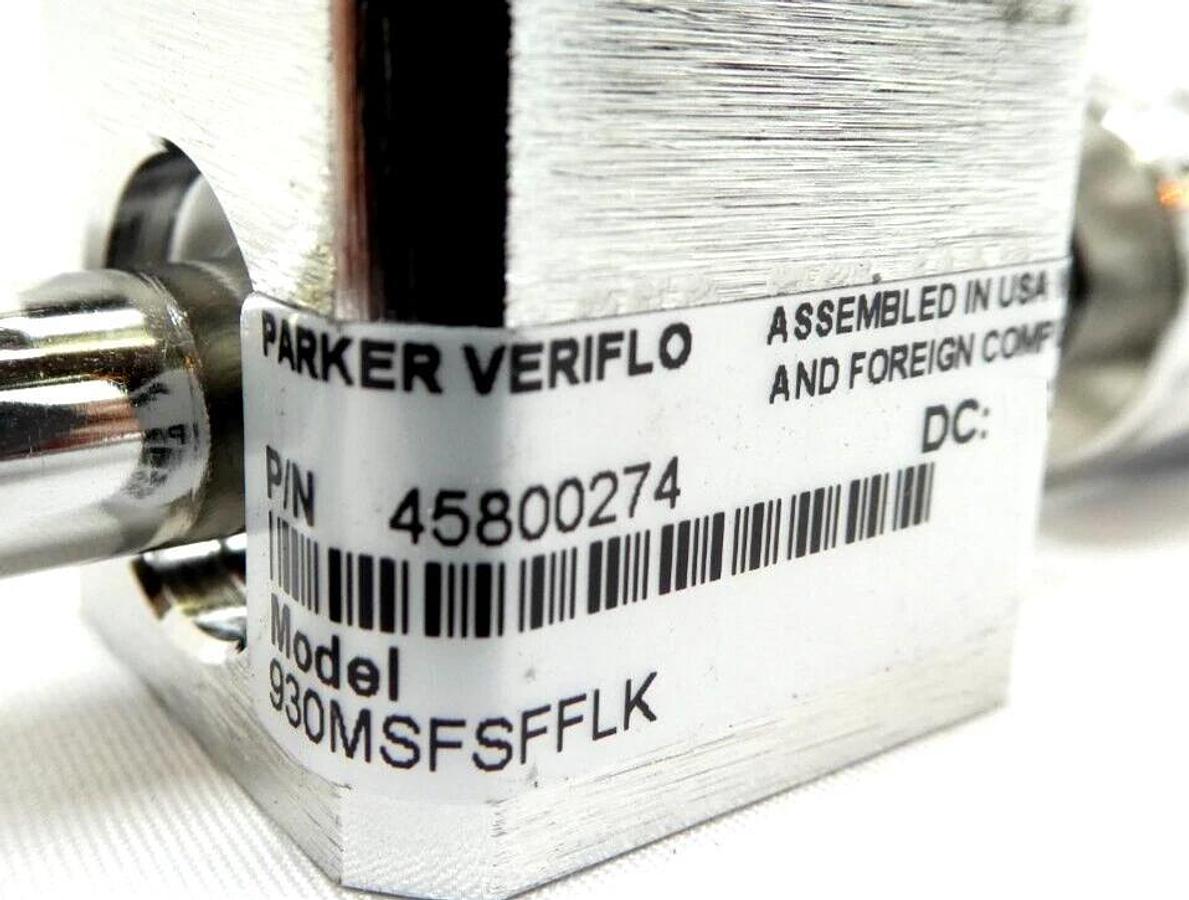 Used Parker Veriflo 45800274 Diaphragm Valve 930MSFSFFLK Reseller Lot of 3 Working