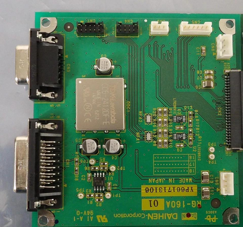 Used Daihen RG-051B-01 RF Generator Interface PCB RG-05201 RG-160A01 Working Surplus