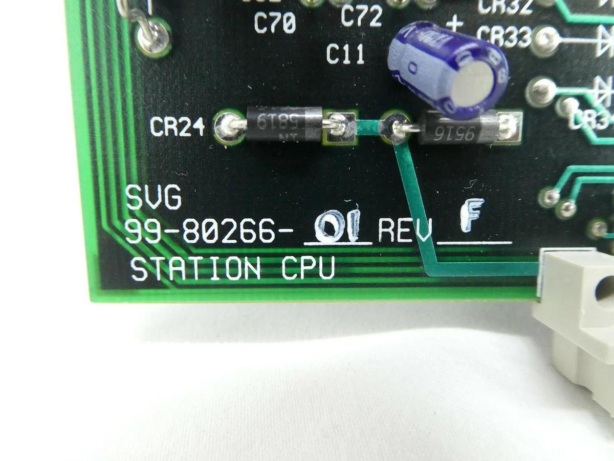 Used SVG Silicon Valley Group 99-80266-01 STATION CPU PCB Card Rev. F 90S Working