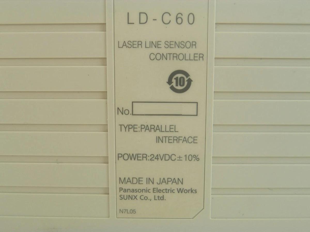 Used Panasonic LD-C60 Laser Line Sensor Controller Parallel Interface Sunx Working