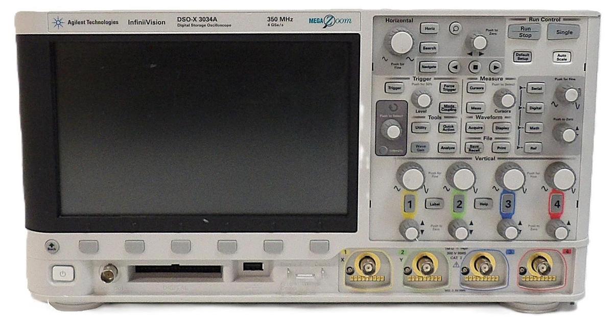 Used Agilent DSO-X 3034A 350 MHz Digital Storage Oscilloscope InfiniiVision Surplus