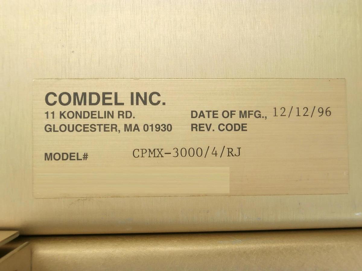 Used Comdel CPMX-3000/4/RJ RF Matching Network Lam Research FPD Working