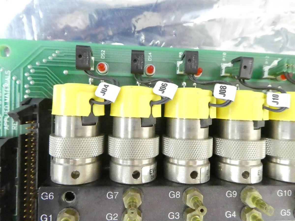 Used Bay Engineering BES-6173-0001 Pneumatic Manifold PCB AMAT 0190-76167 Surplus