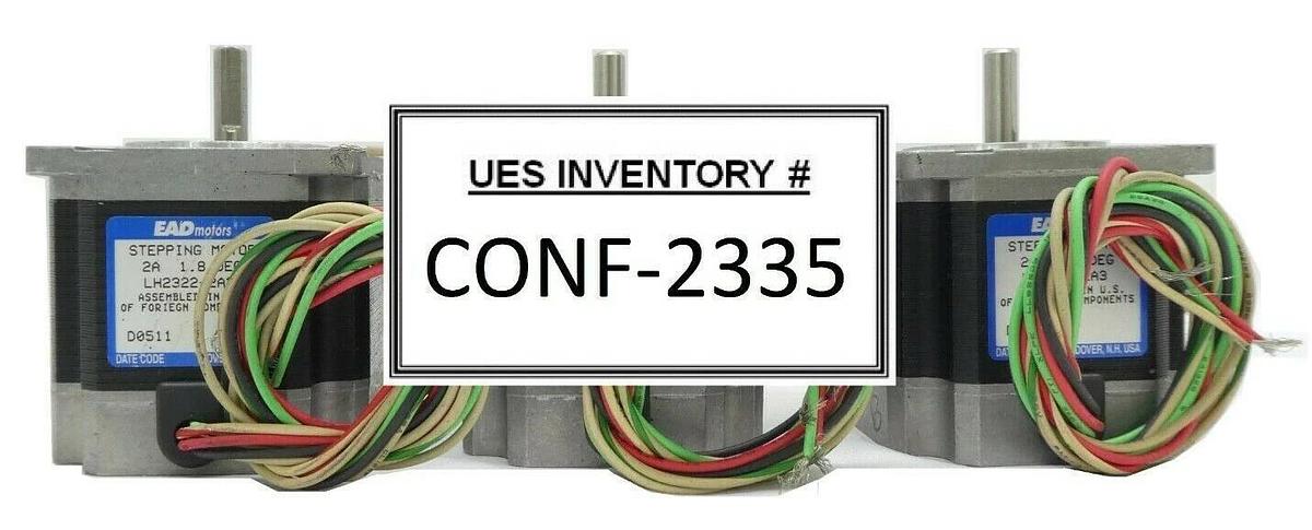 Used EAD Motors LH2322-2A3 Stepping Motor Reseller Lot of 3 Working Surplus