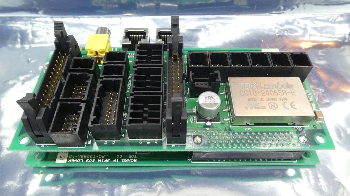 Used TEL Tokyo Electron UPC-T0100A-12 Spin IF #03 PCB LPC-T0099A-12 Working Surplus