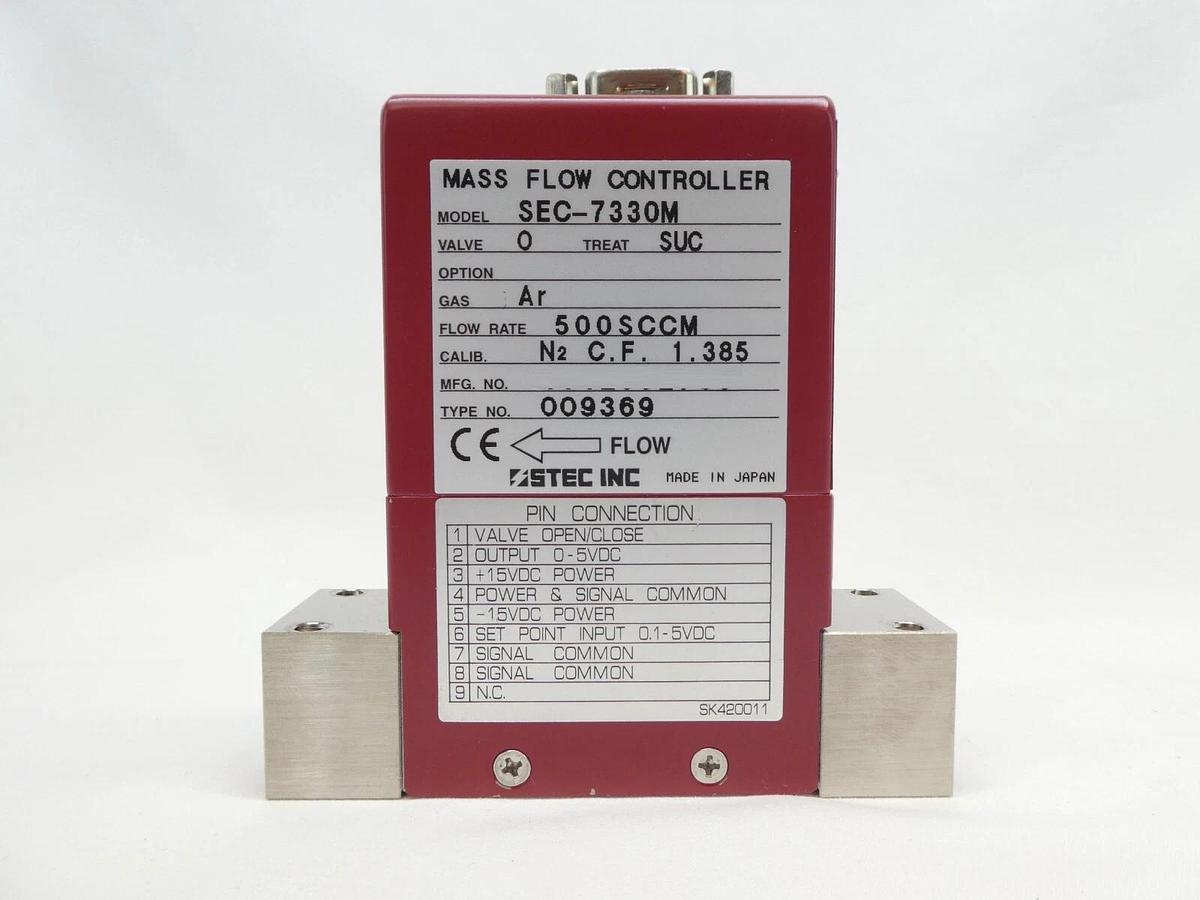 Used STEC SEC-7330M Mass Flow Controller MFC 500 SCCM Ar Reseller Lot of 6 Working