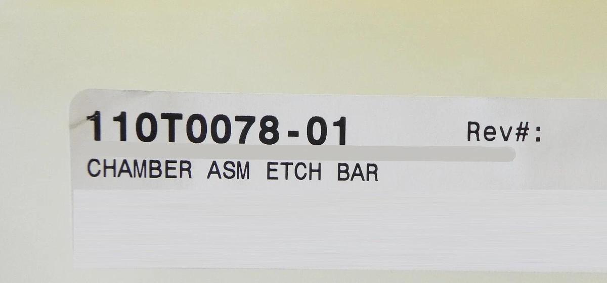 Semitool 110T0078-01 ASM Etch Bar Chamber Assembly New Surplus