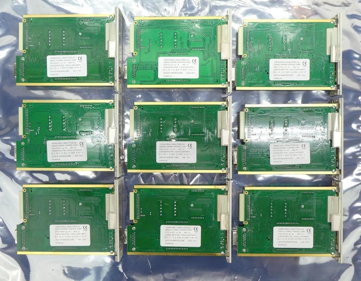 Used Honeywell Analytics 05701-A-0301 Single Channel Control PCB Card Iss. 9 Lot of 9