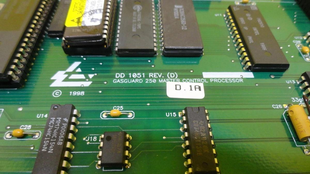 Used Air Products DD 1051 Gasguard 250 Master Control Processor PCB Used Working