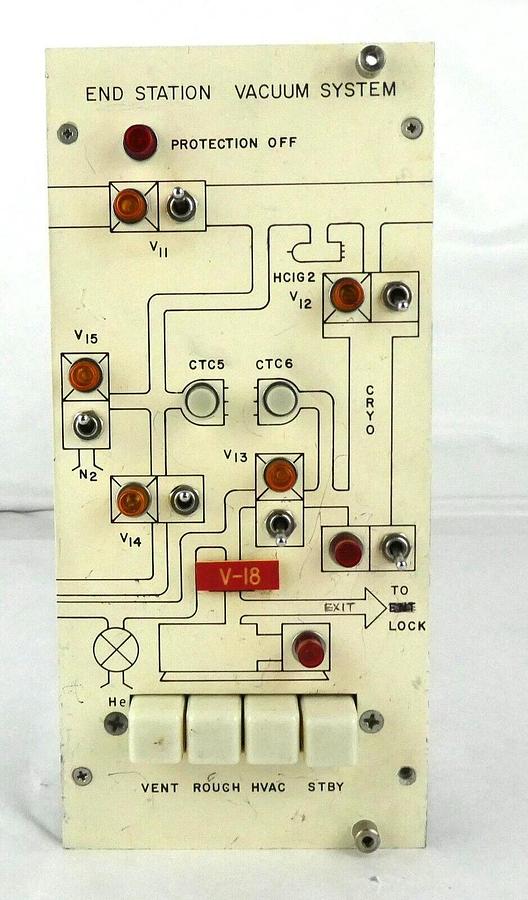 Used Varian Ion Implant Systems D70854-1 End Station Vacuum System Module Working